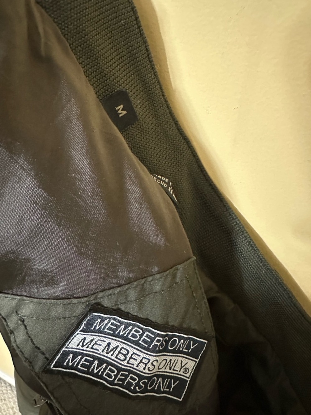 VTG Members Only Classic Iconic Racer Jacket Men M Dark Green - Picture 16 of 16